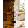 thumbnail image 3 of COMFEE' Mini Rice Cooker 4 Cups Cooked/2 Cups Uncooked, Portable Non-Stick rice maker, 24 hours Timer Delay, 6 Functions, Fast Cooker, Brown Rice, Oa, 3 of 6