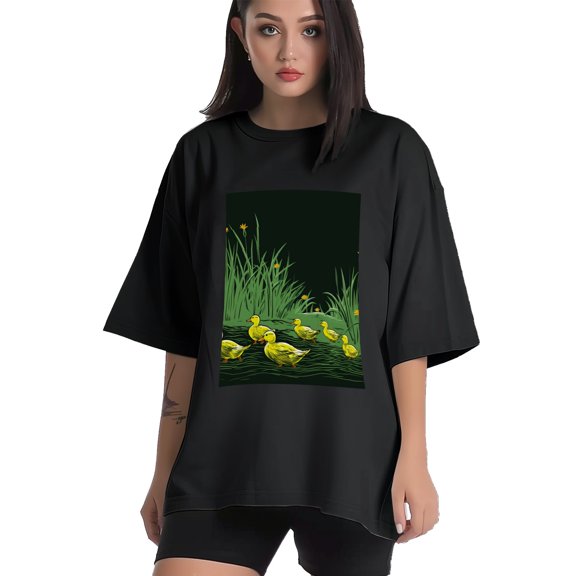 Plus Size Shirt for Women Black Tops for Women Short Sleeves Shirt for Women Duck T Shirt Crewneck Shirt for Women XS