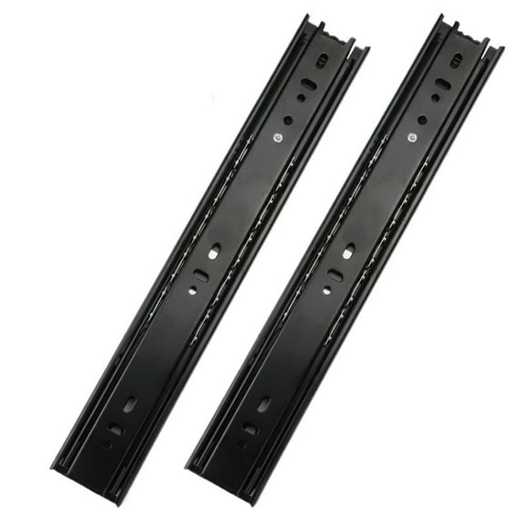 25/30/35/40/45/50mm Black Zinc Plated Ball Bearing Drawer Slide For Furniture Drawer Slides Set