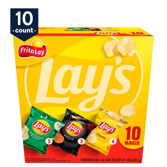 Lay's Potato Chips Variety, 1 oz, 10 Count