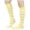 Light Yellow, variant on AJGRHE Women's Stockings Striped Calf Socks Performance Knee High Stockings Yellow One Size