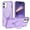 Purple, variant on Compatible with iPhone 17 Case with Invisible Magnetic O-Ring Stand, Military-Grade Case for iPhone 17, [Compatible with MagSafe] [Great Grip Feeling], for Men Women, Desertgold