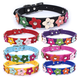thumbnail image 4 of Collar con flores para mascotas, correa de piel sintética para perros, collar con cadena para gatos, correa para el cuello para animales pequeños, medianos y grandes, osito de peluche, chihuahua y pug, 4 of 5