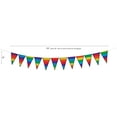 thumbnail image 2 of In the Breeze 4949 — Rainbow Stripe Festive Pennant String — Colorful Party, Novelty Decor, 2 of 2