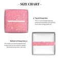 thumbnail image 5 of Rateoe Sparkly Glitter Pattern Tissue Box Cover, Modern Square Decorative Leather Facial Paper Case Organizer Holder Dispenser 5X5X5'', 5 of 8
