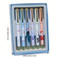 thumbnail image 3 of Disney Mickey & Friends, Frozen, and Superhero-Themed Metal Fountain Pens - 6-Pack, Quick Drying Ink, Click-Off Cap, Medium Point, Authentic UME Brand Writing Pens Set for Calligraphy and Learning, 3 of 5
