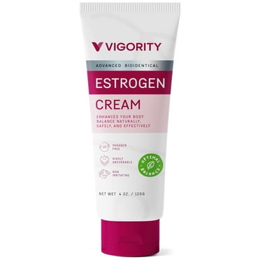 Vigority Estrogen Cream Natural Bioidentical Hot Flashes Menopause Relief 4 oz