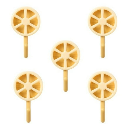 

Casewin Adhesive Hooks 5 Pack Key Hooks for Wall Decorative Lemon Shape Key Holder Rack Self Adhesive Wall Hooks for Entryway/Door/Bathroom/Kitchen Yellow