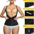 thumbnail image 3 of MISS MOLY Women Waist Trainer Corset Vest Body Shaper Sauna Sweat Waist Trimmer Tank Top, 3 of 5