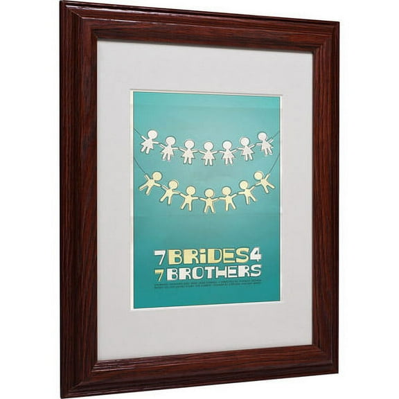 Trademark Fine Art "Seven Brides Seven Brothers" Matted Framed Art by Megan Romo