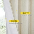 thumbnail image 2 of NICETOWN Natural 100% Blackout Curtains for Room Divider, Thermal Insulated Sound Reducing Sliding Door Curtain Privacy Grommet Drapes for Bedroom Living Room, 100"x84", 1 Panel, 2 of 9
