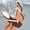 White, variant on Women's Kitten Heels Sandals Square Open Toe Flip Flop Summer Low Heels Sandals for Party Beach White 9.5(43)
