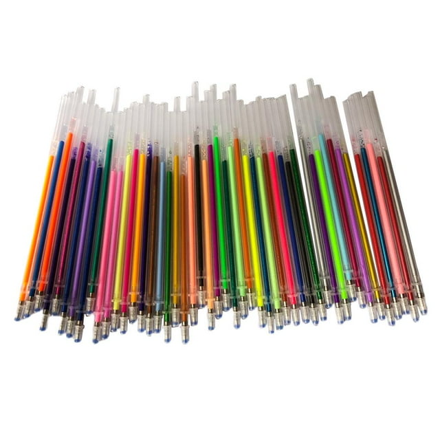 Recargas de bolígrafo de gel Zulema 48 unids Pastel fluorescente recargas para colorear adultos