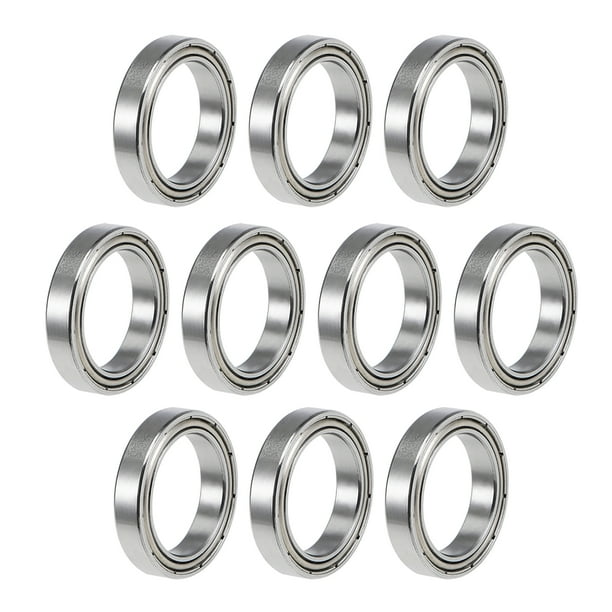 Uxcell 15mmx21mmx4mm 6702ZZ Double Shielded Z2 Ball Bearings Chrome