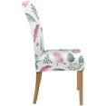 thumbnail image 3 of HATIART Rouge Vert Fleurs Stretch Chaise Housse de Protection Siège Housse pour Salle à Manger Hôtel Mariage Ensemble de 1, 3 of 5