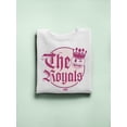 thumbnail image 3 of The Royals - Retro Gothic Crown Emoji Graphic Women's Sweatshirt, 3 of 4