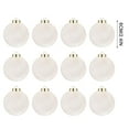 thumbnail image 6 of Flocked Velvet Christmas Ball Ornaments Small Shatterproof Decorative Set for Xmas Tree Holiday Decorations 12 Pack White Balls, 6 of 7