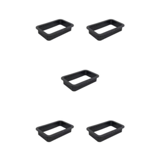 Transemion 1/2/3/5 Cake Mold Mousse Circle Perforated Ring Decorating Tool Dessert DIY Non-Stick Bakeware Muffin Household Kitchen Rectangl 5PCS