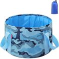 thumbnail image 1 of Cubo portátil plegable NQ capacidad DE almacenamiento DE agua DE hasta 15 litros para actividades al aire libre, 1 of 5