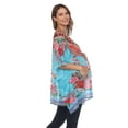 thumbnail image 1 of White Mark Caftan Court de Maternité pour Femmes Grande Taille avec Encolure à Nouer, 1 of 2