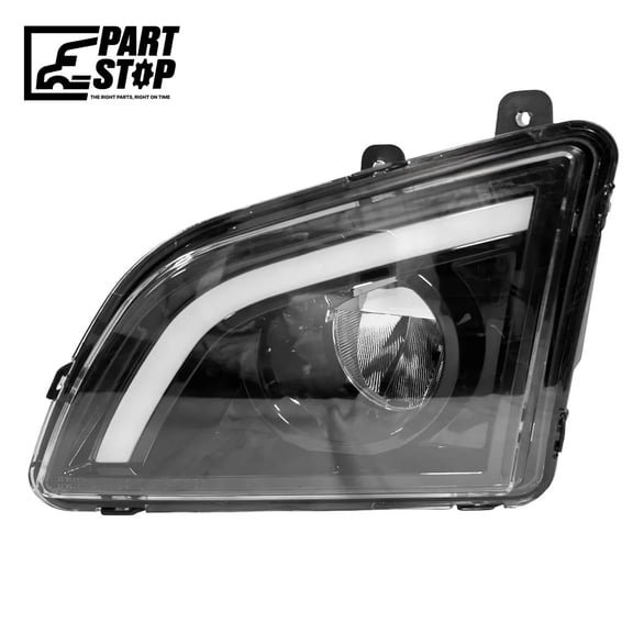 LH LED Fog Light – Black Housing | Fits Volvo VNL 2018 , LED fog light driver 82775826