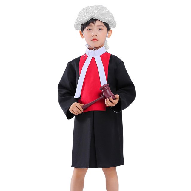 Juego De Rol De Disfraces Para Ni?os, Juego De Simulación Para Ni?os Peque?os, Regalo De A?o Nuevo, Traje De Juez Sunnimix Traje de juego de rol