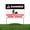 Danger - Construction Zone Ahead!, variant on 24/7 Surveillance - No Trespassing! Yard Sign by DC | 24"x18" Double Sided Security Garden Sign with 13” Metal Stakes | Waterproof Signs for Lawn, Patio, Sidewalk & House | Set of 1 | USA Made