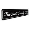 thumbnail image 3 of Established Date Sign, Wedding Decor, Custom Family Name Sign, Wedding Aluminum Sign - 4x18 inches, 3 of 4