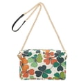thumbnail image 2 of FORMRS Women Crossbody Purse with Chain Strap Vegan Leather Shoulder Handbag, White Clover Pattern, 2 of 7
