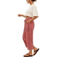 thumbnail image 6 of BUIGTTKLOP Capri Sweatpants for Women Drawstring High Waisted Cropped Pants Baggy Sweat Lounge Capris, 6 of 6