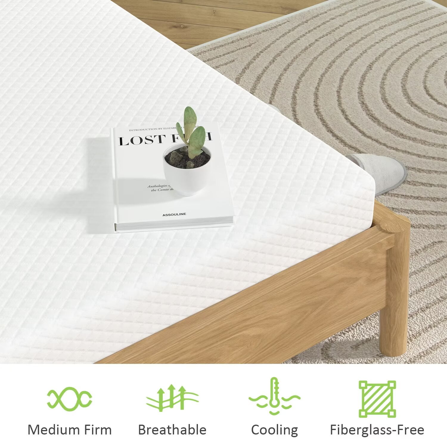 YRLLENSDAN, 5 Inch Memory Foam Twin Mattress Certipur-Us Certified Cool Sleep & Comfy Support Twin Bed Mattress Twin Size Mattresses Twin Foam Mattress
