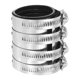 thumbnail image 1 of Abrazadera de tubo Uxcell, conector de tubo de acero inoxidable de 62.8 mm para tubos metálicos, 1 of 5