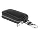 thumbnail image 2 of Estuche para llavero de cuero sintético para llave inteligente de coche, funda para llavero con control remoto, color negro, 2 of 9