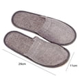 thumbnail image 3 of Zapatillas Spa Bolso Pantuflas de punta cerrada de cáñamo de algodón color sólido 29x11cm para invitados para mujeres y hombres, 3 of 5