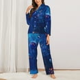 thumbnail image 2 of Sikiie Deep Sea Glowing Fishes Pajamas for Women Set, Womens Pajama Sets, Lounge Sets for Women, 2pjs for Women-XX-Large, 2 of 7