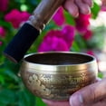thumbnail image 4 of Tibetan Singing Bowl Set - Easy To Play - 4 Inch Zen Mindfulness Sound Music Instruments For Meditation Holistic 7 Chakra Healing By Himalayan Bazaar, 4 of 8