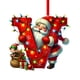 thumbnail image 1 of Adornos navideños, adornos navideños, regalos navideños, árbol de Navidad acrílico 2D, colgante de 26 letras, regalo decorativo, colgantes para fiestas navideñas familiares, objetos colgantes, 1 of 5