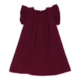 thumbnail image 4 of Gubotare Girls Sun Dress Girls'Lovely Dress Cartoon Crewneck Summer Causal Skirts Size 3-4T (Wine,3-4 Years), 4 of 4