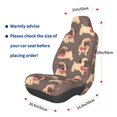 thumbnail image 3 of Wukai Cut Pug Full Set Car Seat Covers with Soft Padding Universal Auto Front Seats Protector and Cushion Mat, 3 of 5