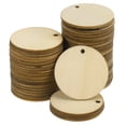 thumbnail image 1 of Unique Bargains Lot de 300 Disques Ronds en Bois Non Finis de 20mm(0.8 Pouces) avec Trous, 1 of 4