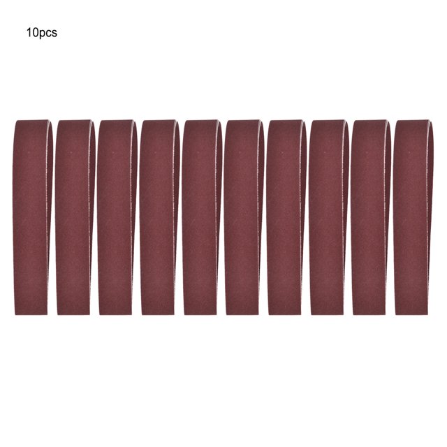 10 correas de lijado de 760 x 25 mm, banda abrasiva de 30 x 1 pulgada para lijadora de banda de grano 240-1000 (320#)