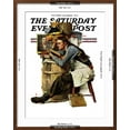 thumbnail image 5 of Art.com Law Student Saturday Evening Post Cover, February 19,1927 Giclee Print by Norman Rockwell, Brown Frame Wall Art, 23" x 29", 5 of 5