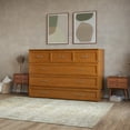 thumbnail image 4 of AFI Northfield Queen Murphy Bed Chest with Mattress and Built-in Charger, Light Toffee, 4 of 21