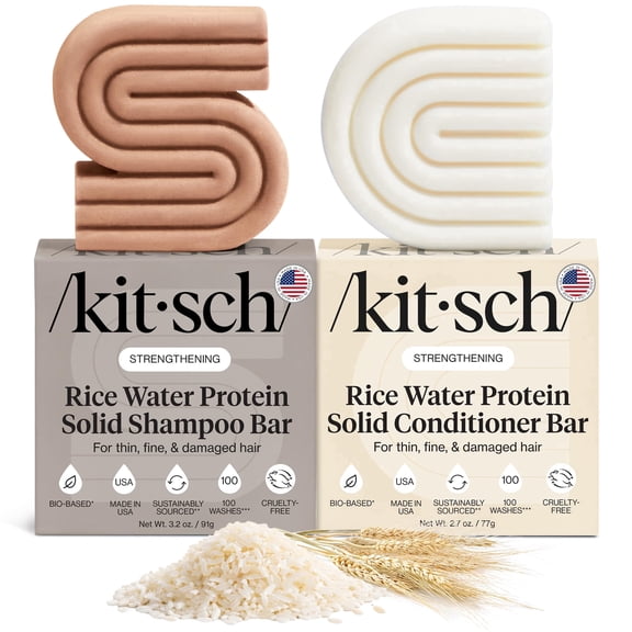 Kitsch Rice Water Shampoo & Conditioner Set