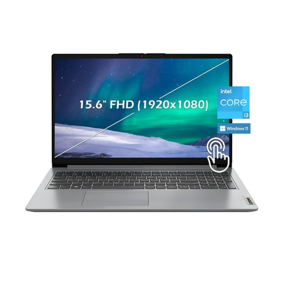 Lenovo Ideapad 1i 15.6" Full HD (1920 x 1080) Touch Display, Intel Core i3-1215U, 6-core, 16GB DDR4 RAM, 512GB SSD, WiFi, Webcam, Bluetooth, Intel Iris X Graphics, Win11, Cloud Grey, W/GaLiMu
