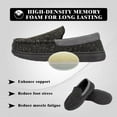 Men’s Moccasin Slippers Indoor Outdoor House Shoes Memory Foam Slippers