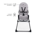 thumbnail image 5 of Kinderkraft BINCI Foldable Baby High Chair, Only 11 lbs, Space-Saving Lightweight Toddler Feeding Chair for Small Kitchens, 6 Months+, 5 of 11