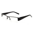 thumbnail image 2 of Newbee Fashion- Premium High Quality Metal Half Frame Reading Glasses Spring Hinge Half Rim Readers in Hard Case, 2 of 4