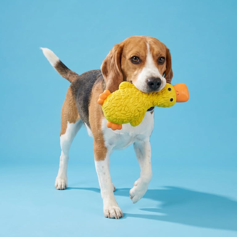 Vibrant Life Yellow Duck Latex Dog Toy, Squeaker photo 2