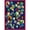 Blue, variant on Joyful Faces Red 5 ft.4 in. x 7 ft.8 in. Oval  WearOn Nylon Machine Tufted- Cut Pile Just for Kids Rug